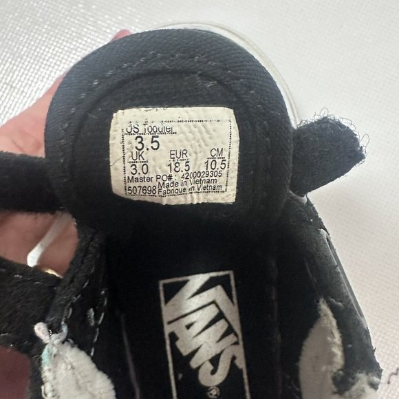 Vans Off The Wall Shoes Girls Toddler 3.5 Suede Cheetah Floral Print Sneakers - Picture 9 of 10